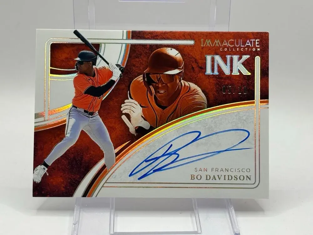 2026 Panini Immaculate Bo Davidson Gold Ink On Card Auto 5/10 SSP SF Giants